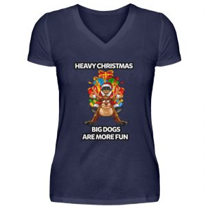 Rott`n` Roll Fun Christmas - V-Neck Damenshirt-198