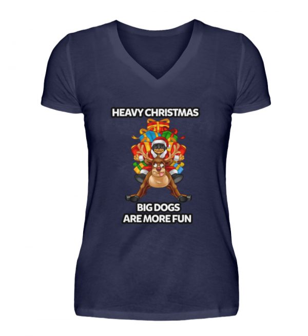 Rott`n` Roll Fun Christmas - V-Neck Damenshirt-198