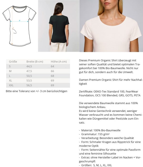 Rott`n` Roll Fun Christmas  - Damen Premium Organic Shirt – Bild 10